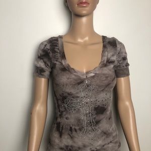 Gray the dye short sleeve shirt